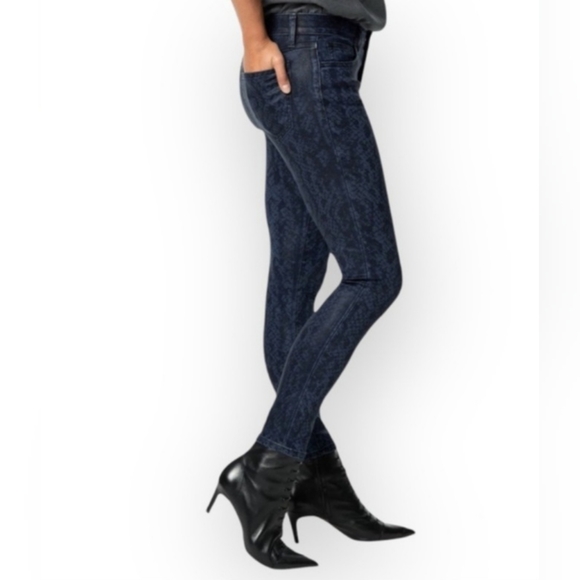 Joe's Jeans ㋛ Charlie Hi Rise Skinny Ankle ㋛ Indigo Python Print ㋛ 26 - Picture 9 of 13